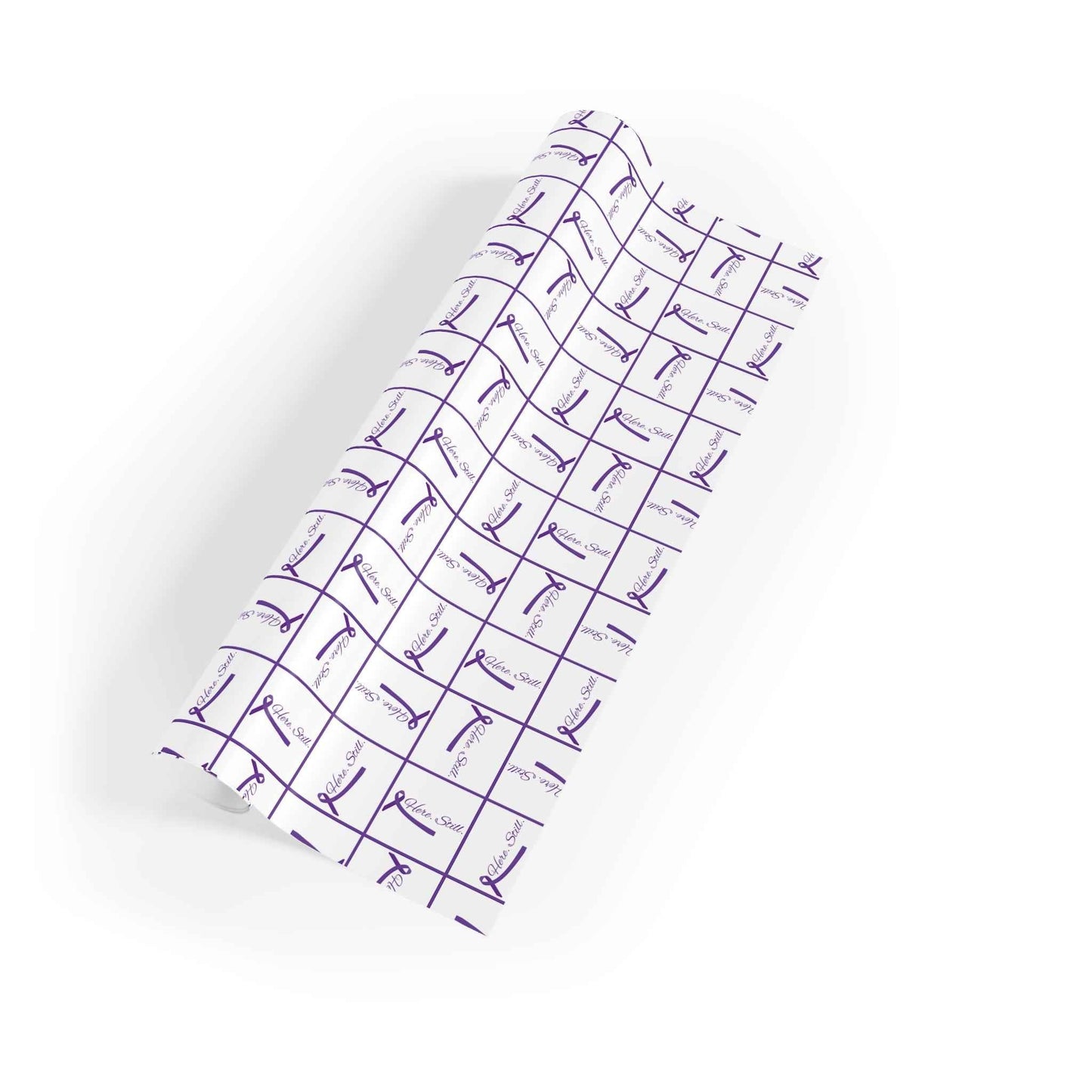 “Here. Still.” Wrapping Paper — Elegant Epilepsy Awareness Gift Wrap