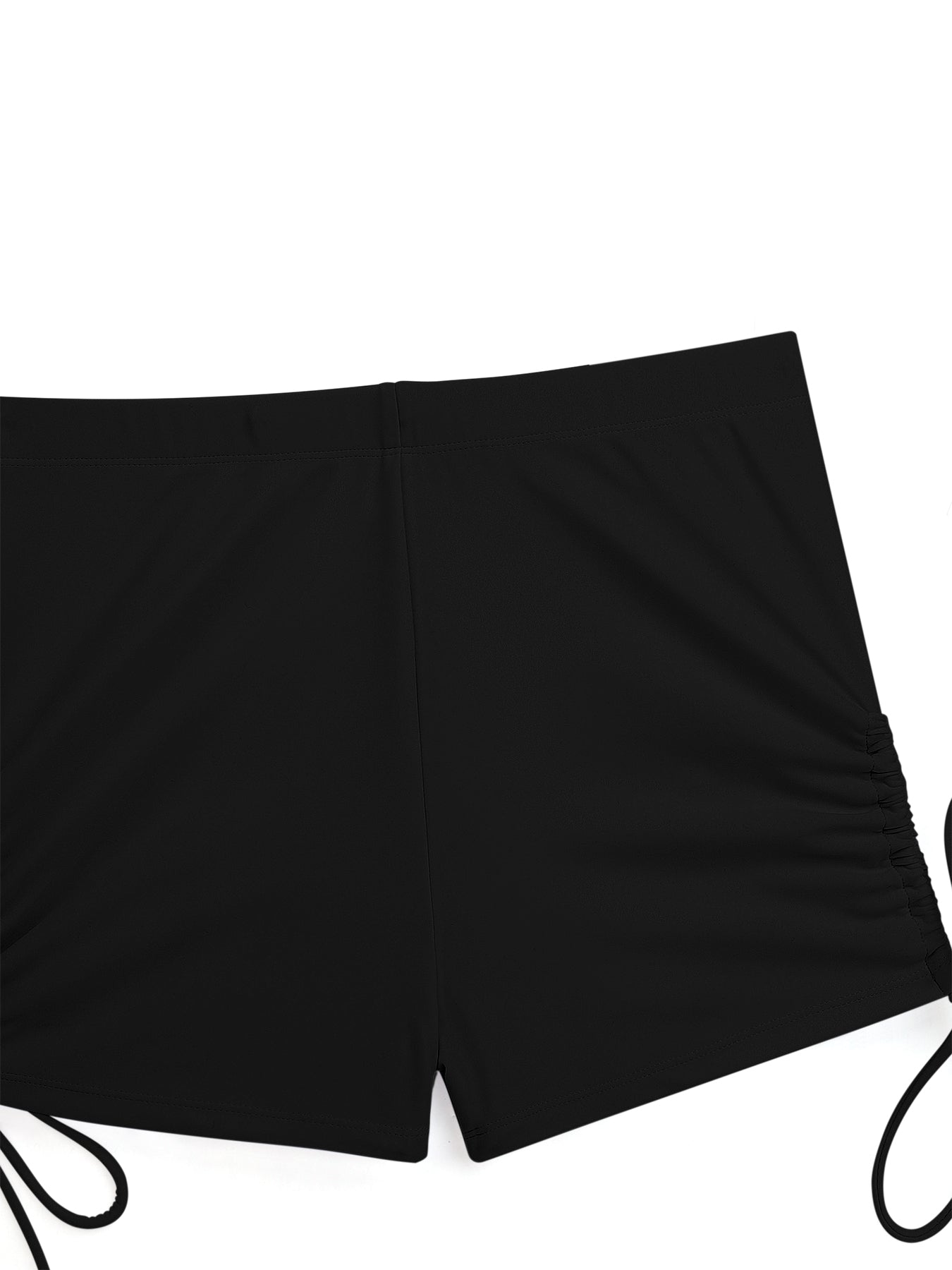 Cute Black Puppy Tankini Swimsuits with Shorts for Women (Front Printing)