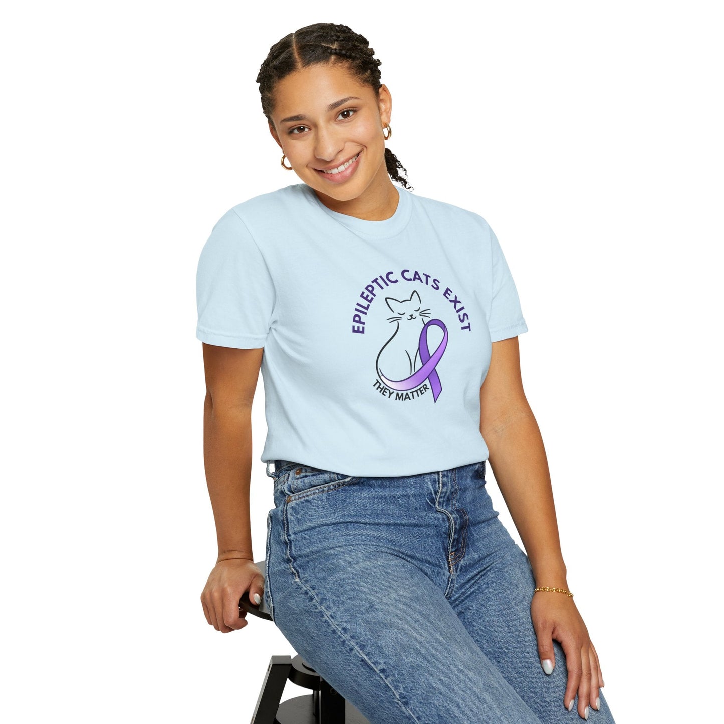 Epikitty Awareness T-Shirt – Epileptic Cats Exist. They Matter.