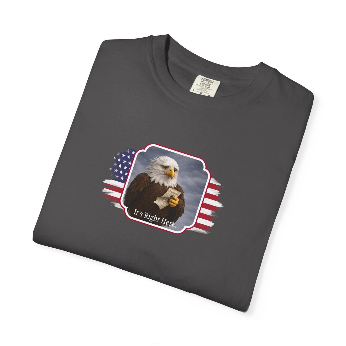 “It’s Right Here” Political Parody T-Shirt