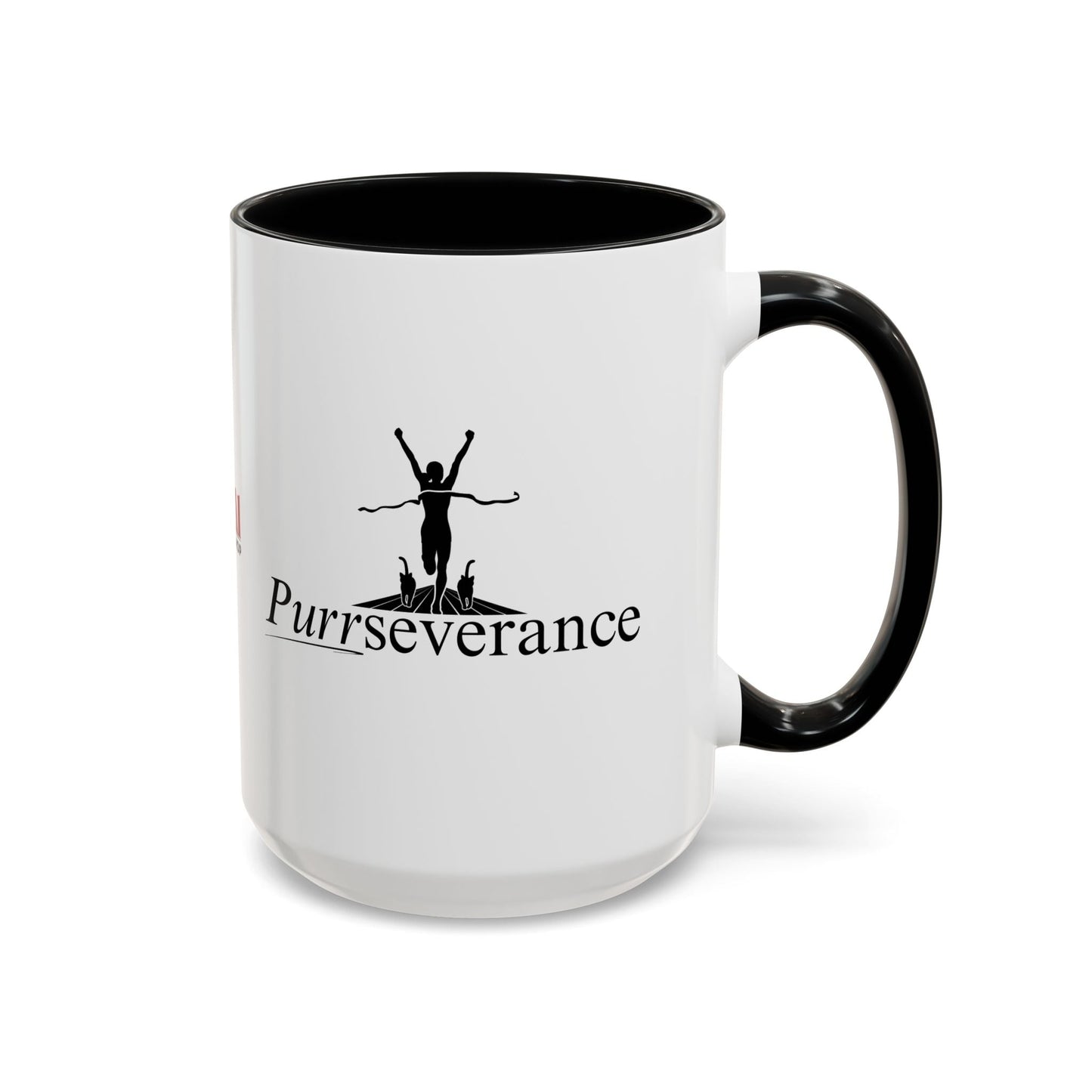 Purrseverance Accent Coffee Mug (11, 15oz)