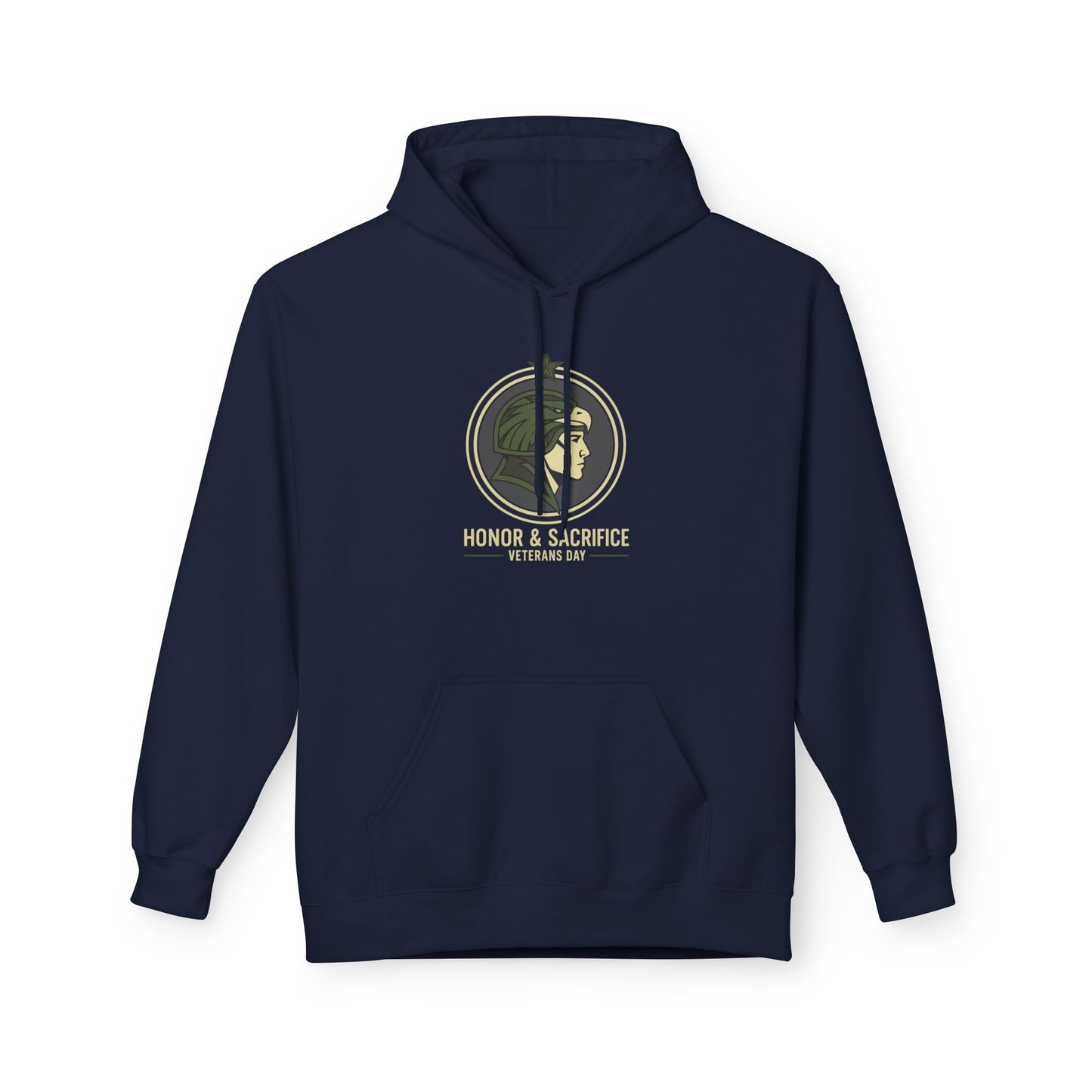Fleece Hoodie - Honor & Sacrifice Design - Unisex