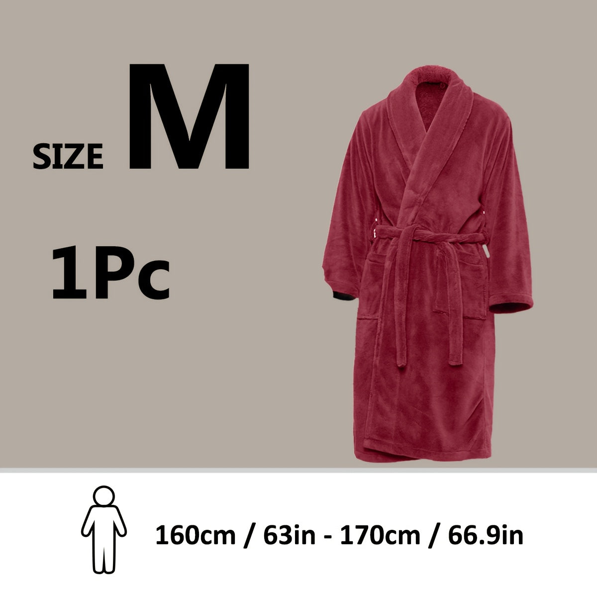 Unisex Extra Warm Coral Fleece Bathrobe Mens and Women Adult Robes for Your Bathroom Bath Towel Bedroom Shawl Collar Robes, Valentines gift for lovers