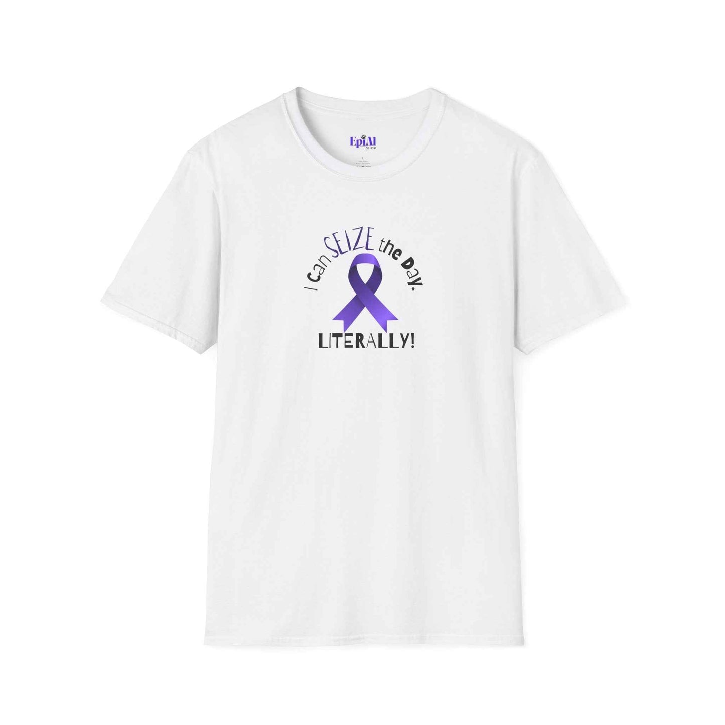 “I Can SEIZE the Day — Literally!” Epilepsy Awareness Pin Button (3")