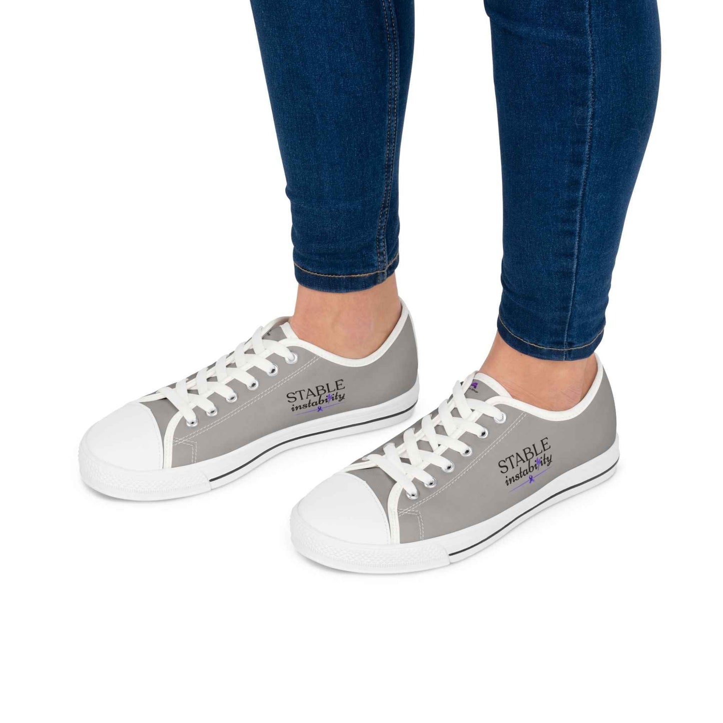 Stable Instability Canvas Sneakers – Epilepsy Awareness Low-Top Shoes