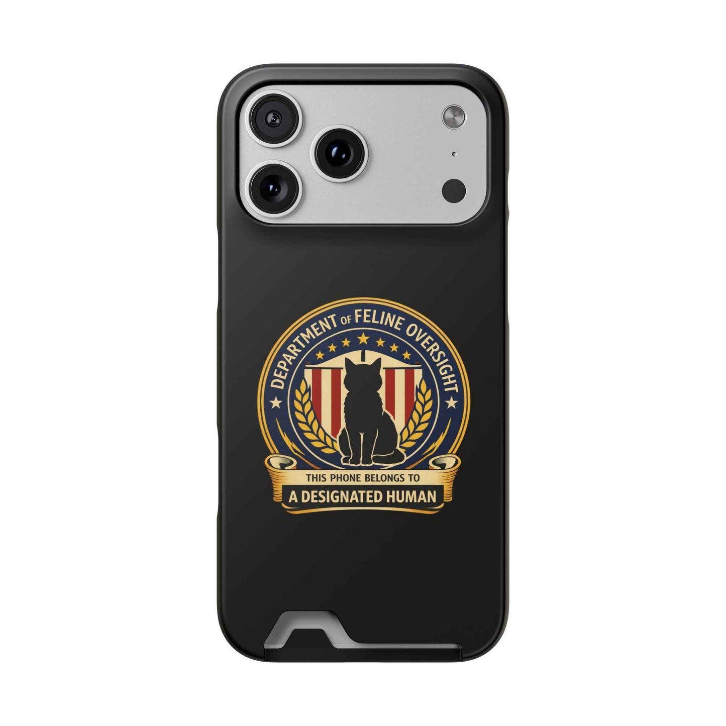 Department of Feline Oversight MagSafe iPhone Case — Designated Human Edition