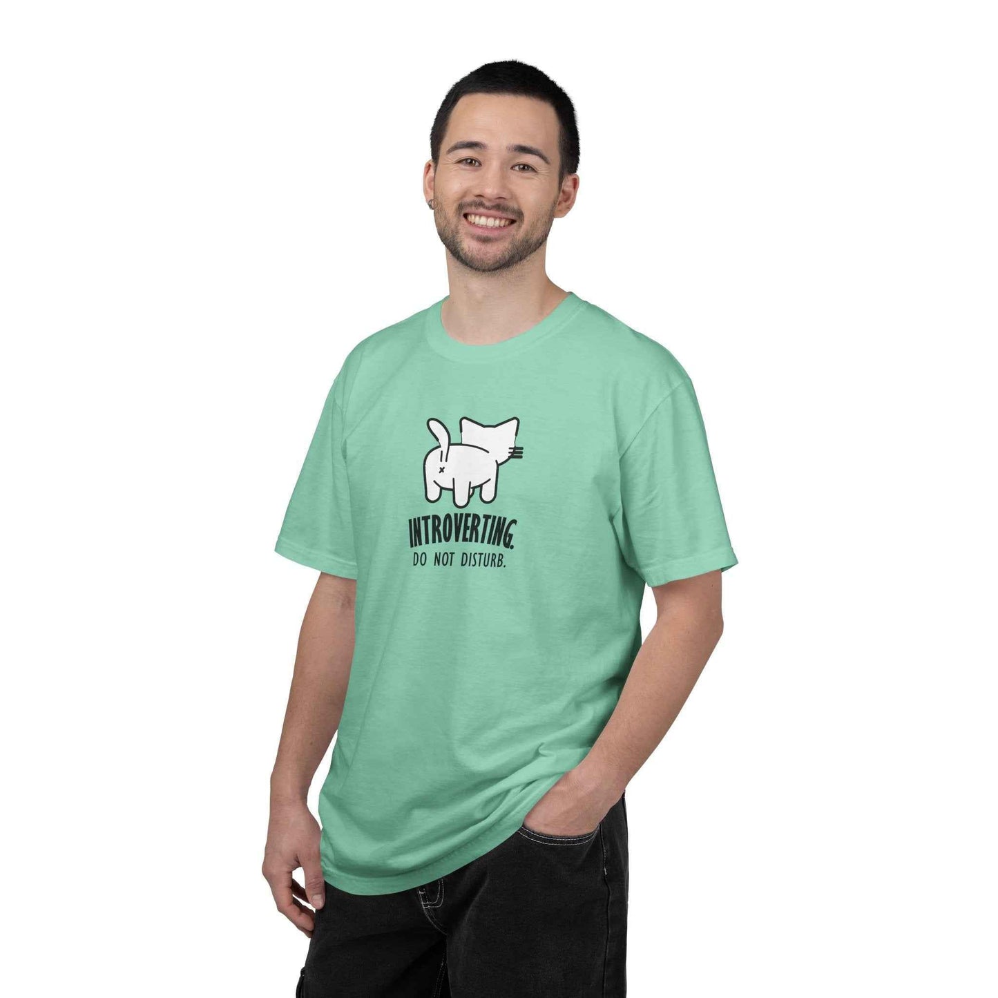 Introverting. Do Not Disturb. Unisex Cat T-Shirt