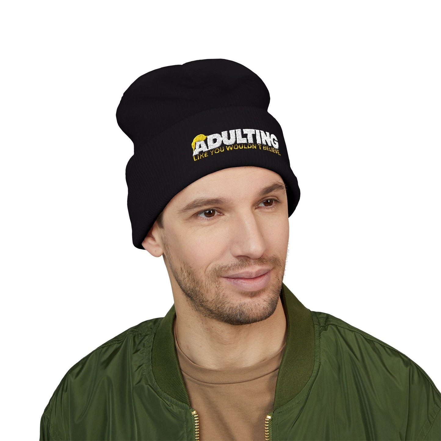 Adulting, Like You Wouldn’t Believe – Cuffed Knit Beanie