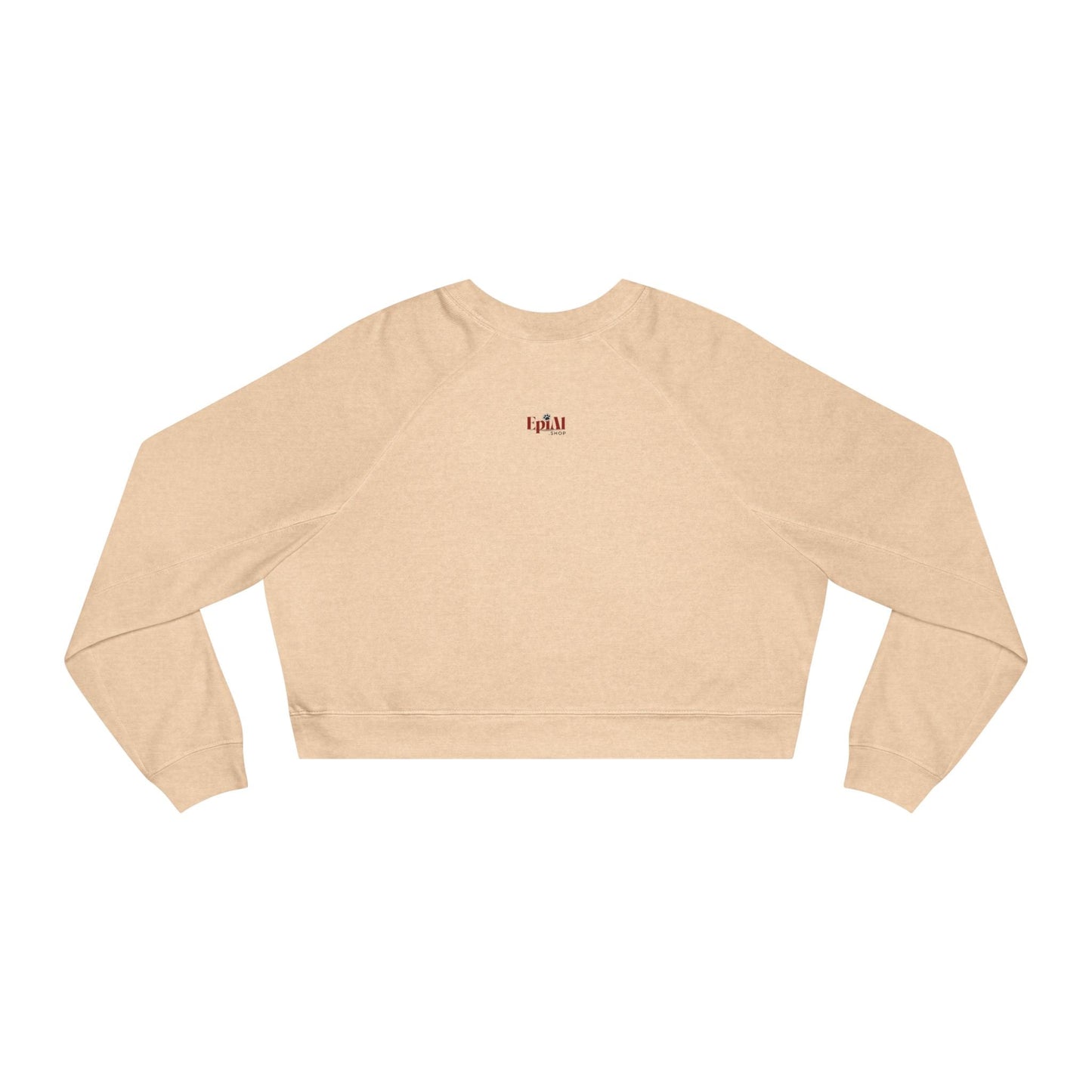 Fashion Faux Paw Women's Cropped Fleece Pullover