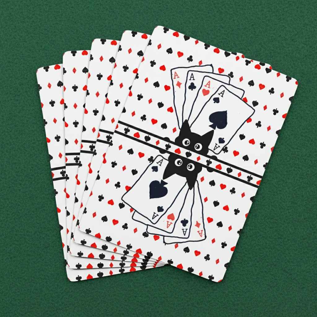“Purrfect Aces” Cat Poker Playing Cards