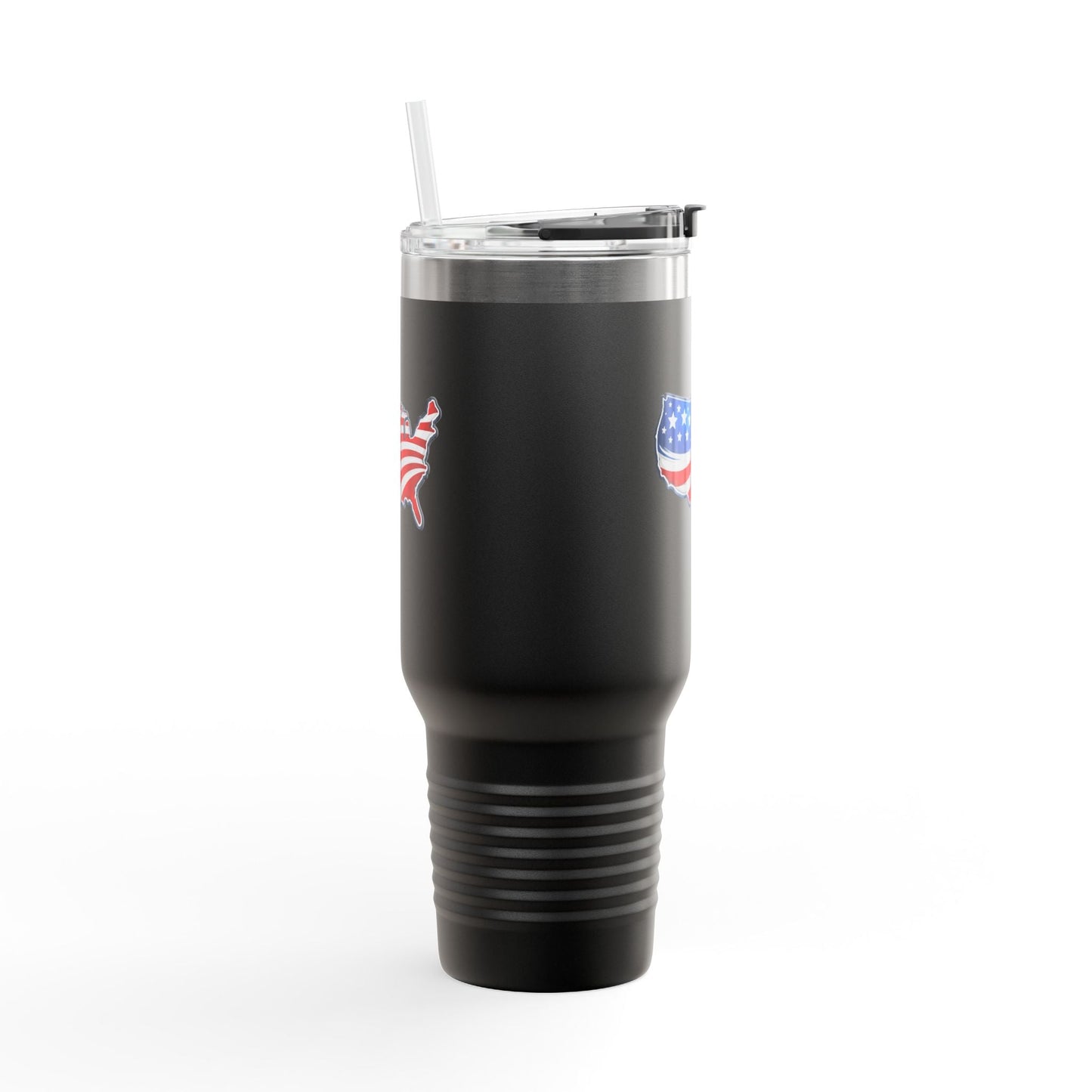 USA Map 40oz Insulated Tumbler with Handle | Patriotic Drinkware