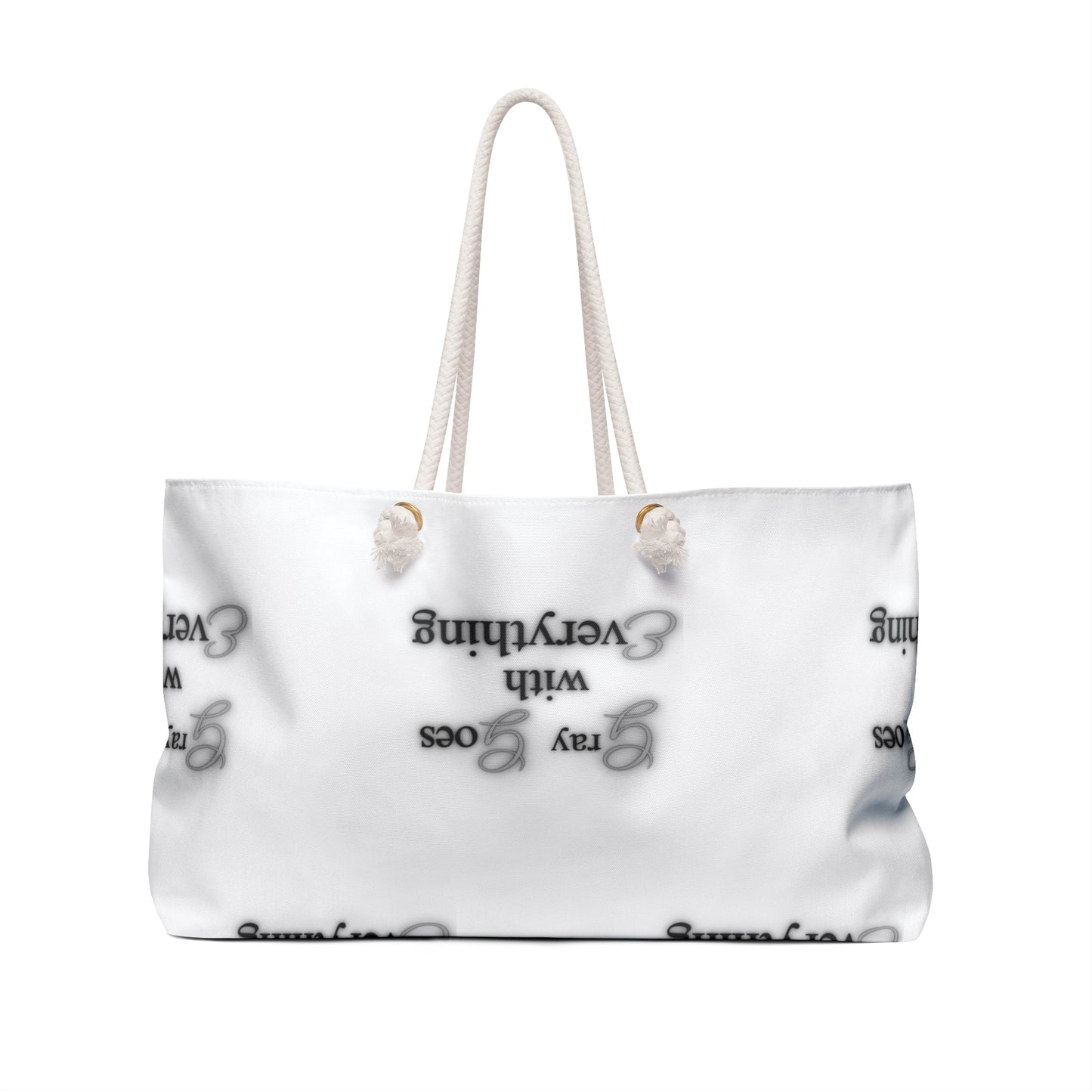 "Gray goes with everything" Weekender Bag