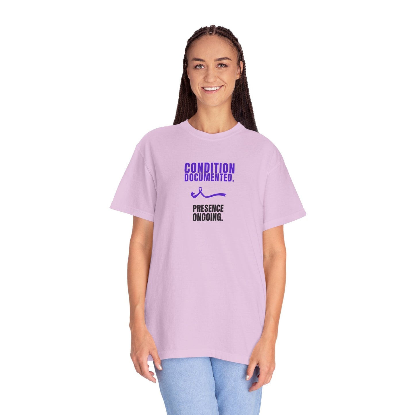 Condition Documented. Presence Ongoing. – Epilepsy Awareness T-Shirt