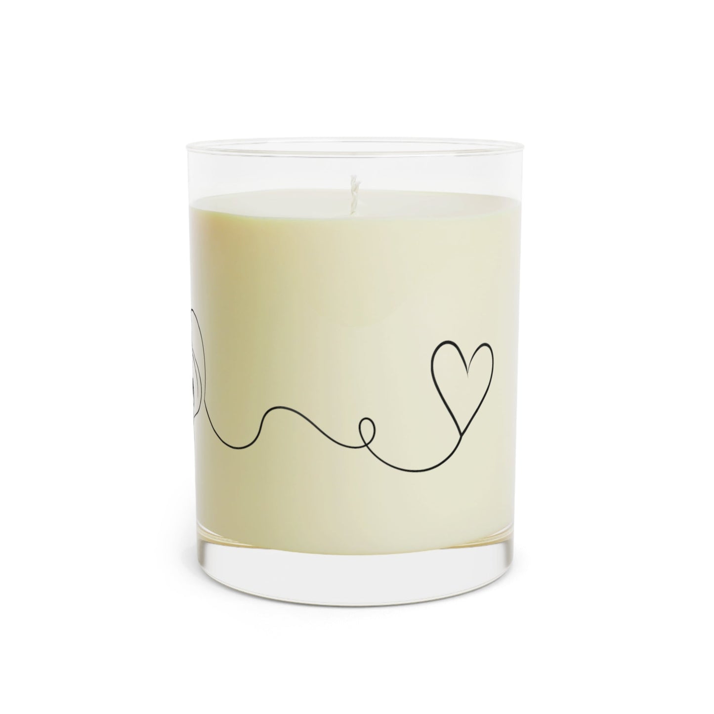 Love Lives Here – Valentine Candle (Couple, Cat & Heart)