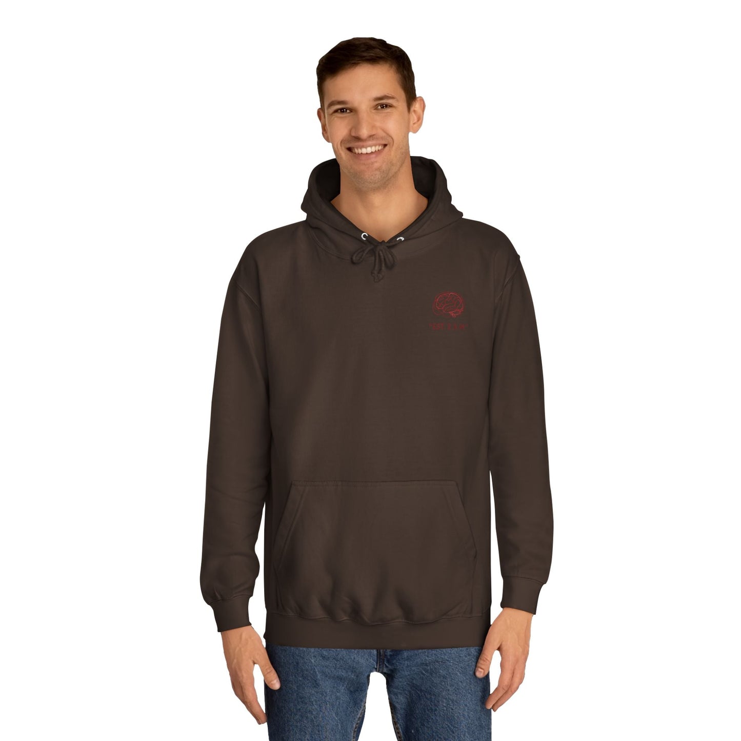 Unisex Overthinking Club Hoodie | Cozy College Gear, Thoughtful Gift for Students, Casual Wear, Relaxed Style, Brainy Humor Apparel