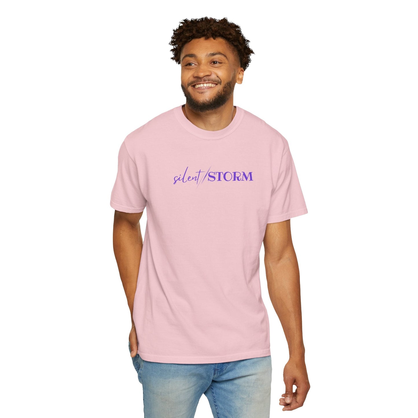 Silent Storm Unisex T-Shirt – Epilepsy Awareness Purple Statement Tee
