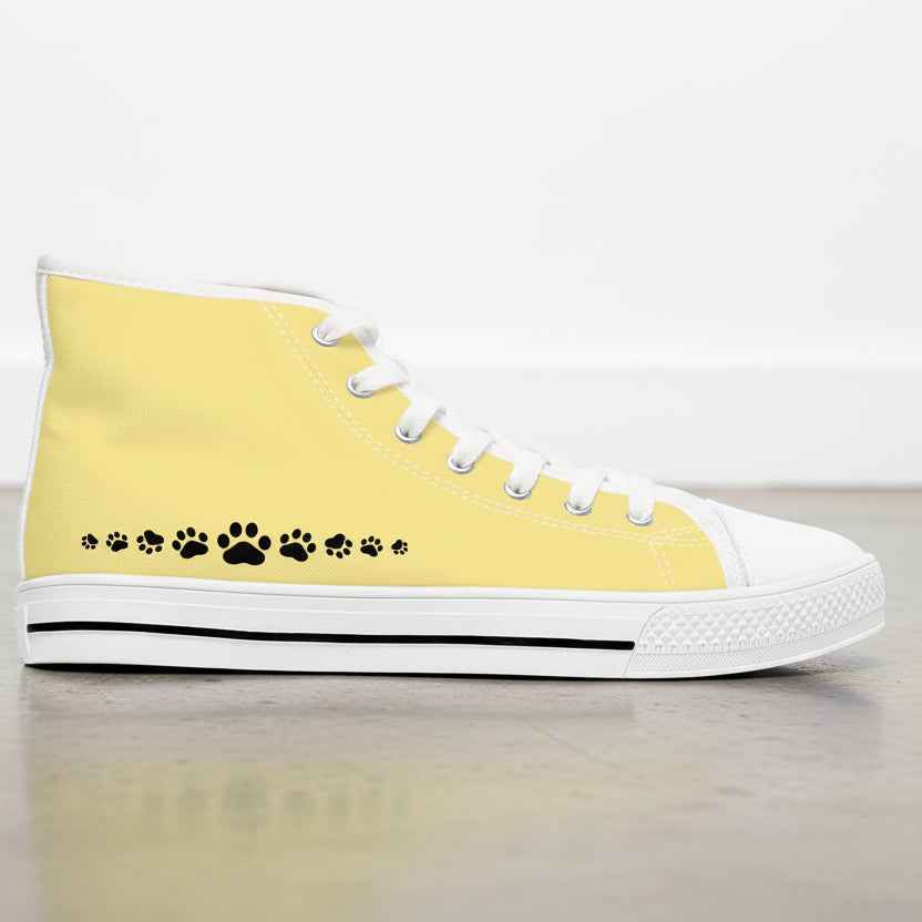 Tail Up, Move On High-Top Canvas Sneakers
