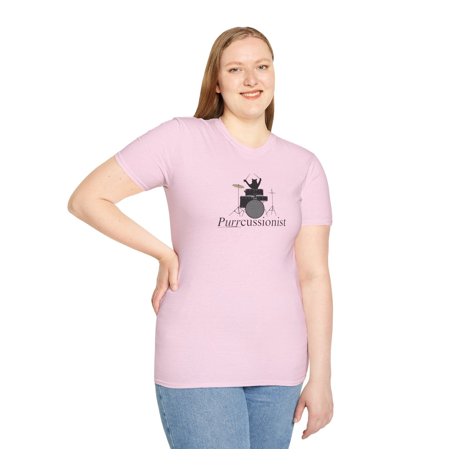 Purrcussionist Unisex Softstyle T-Shirt