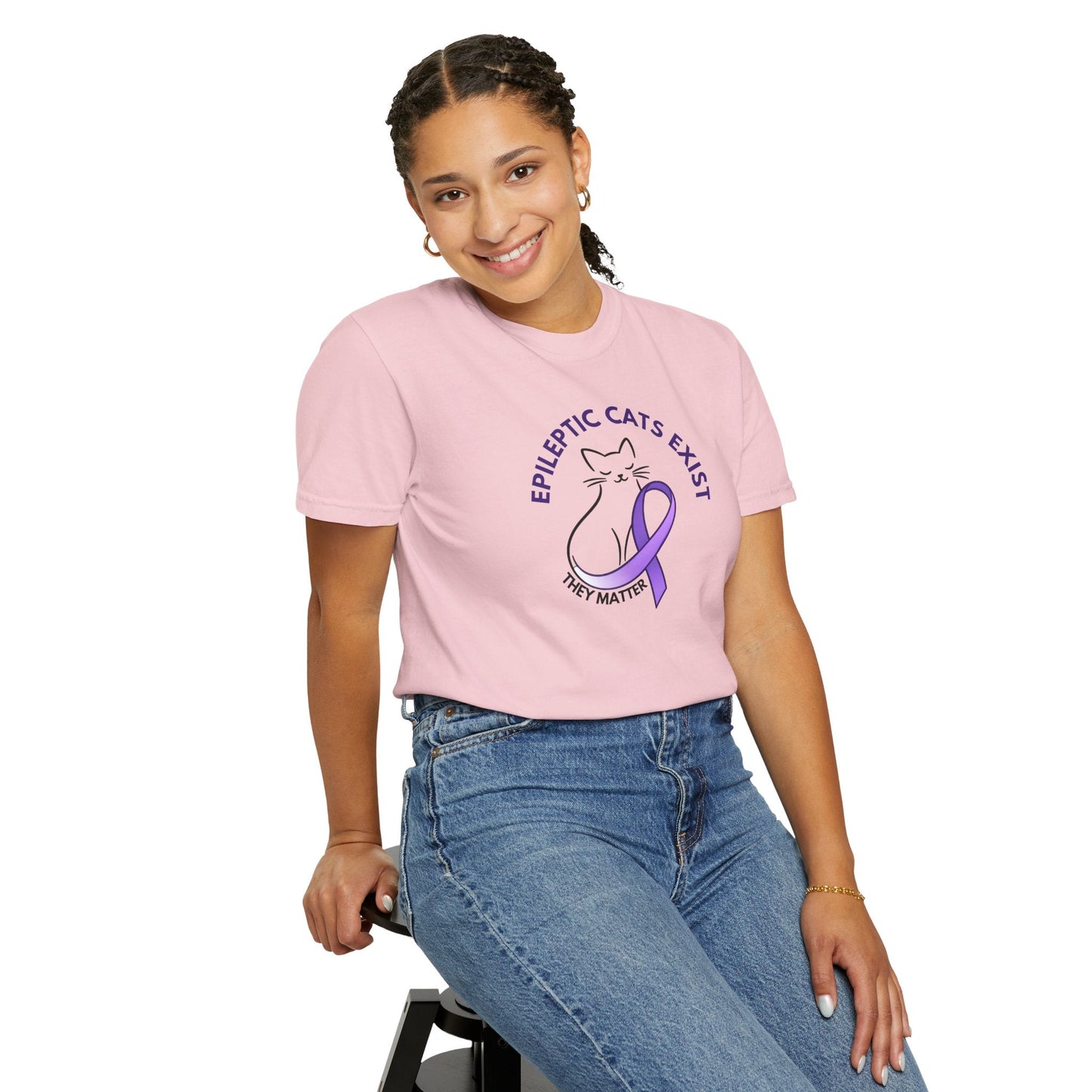 Epikitty Awareness T-Shirt – Epileptic Cats Exist. They Matter.