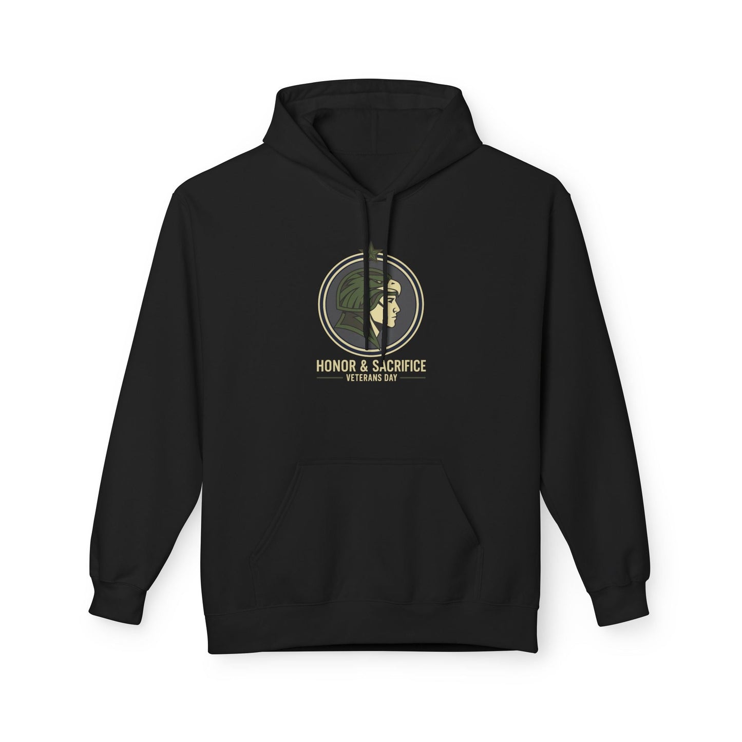 Fleece Hoodie - Honor & Sacrifice Design - Unisex