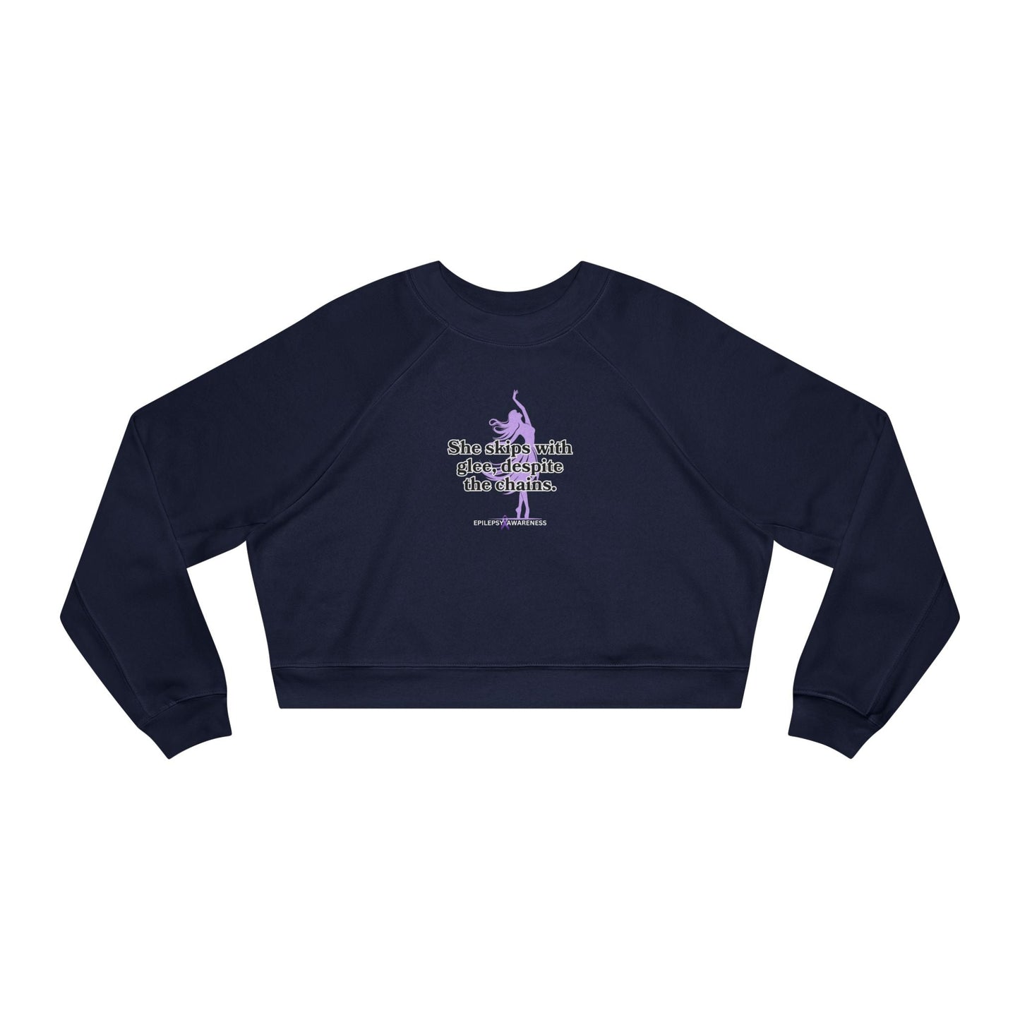 She Skips with Glee Women's Cropped Fleece Pullover