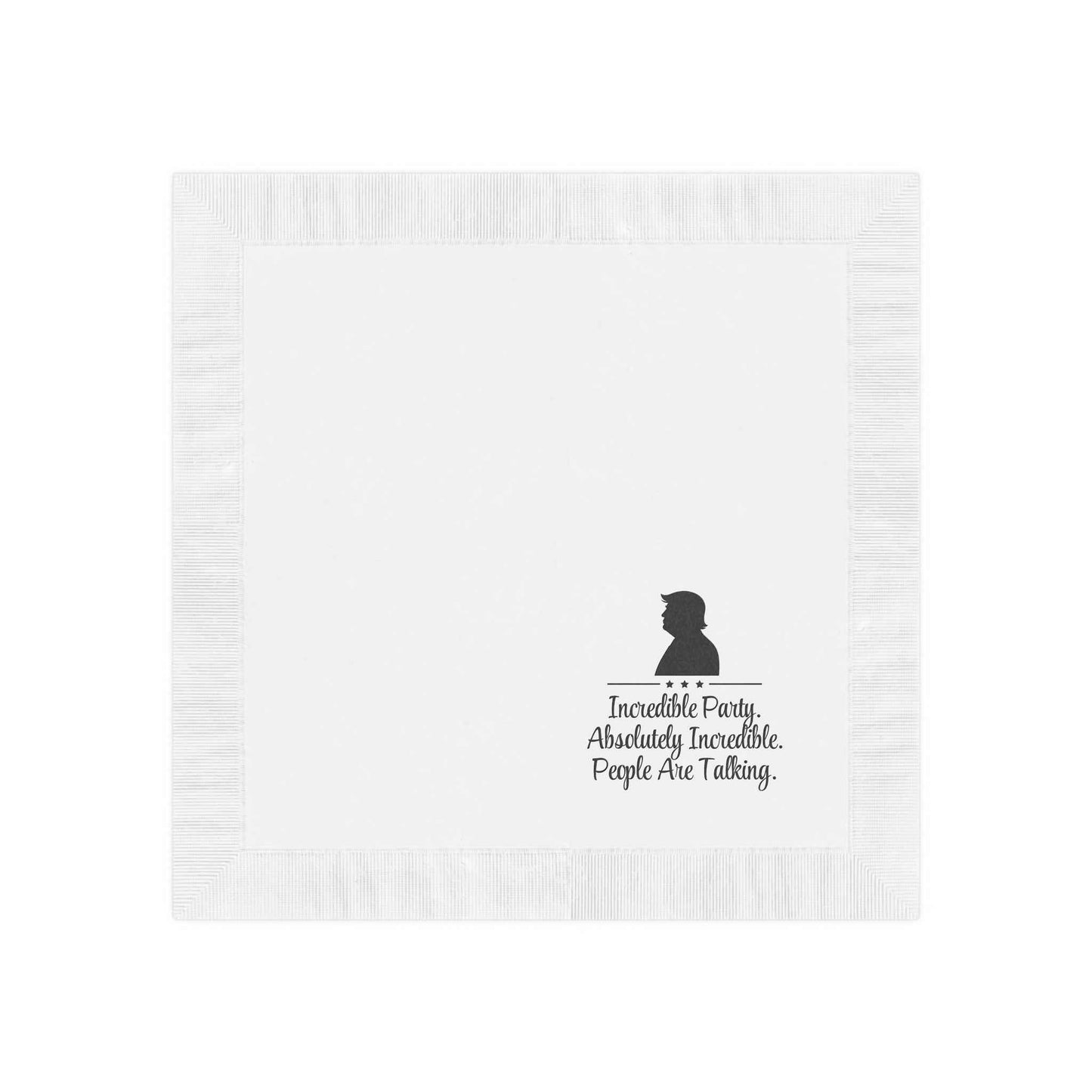 Incredible Party. Absolutely Incredible. Parody Party Napkins