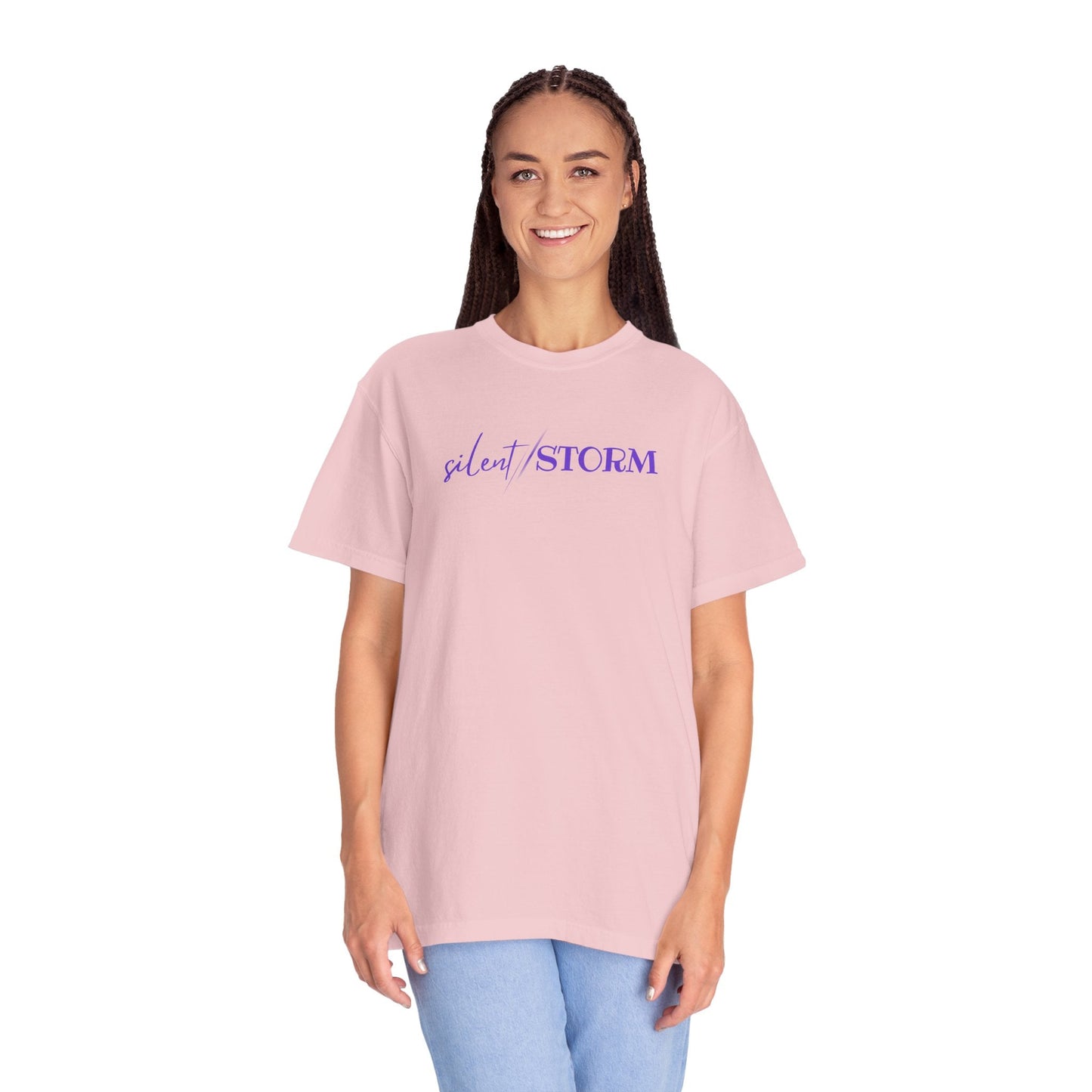 Silent Storm Unisex T-Shirt – Epilepsy Awareness Purple Statement Tee