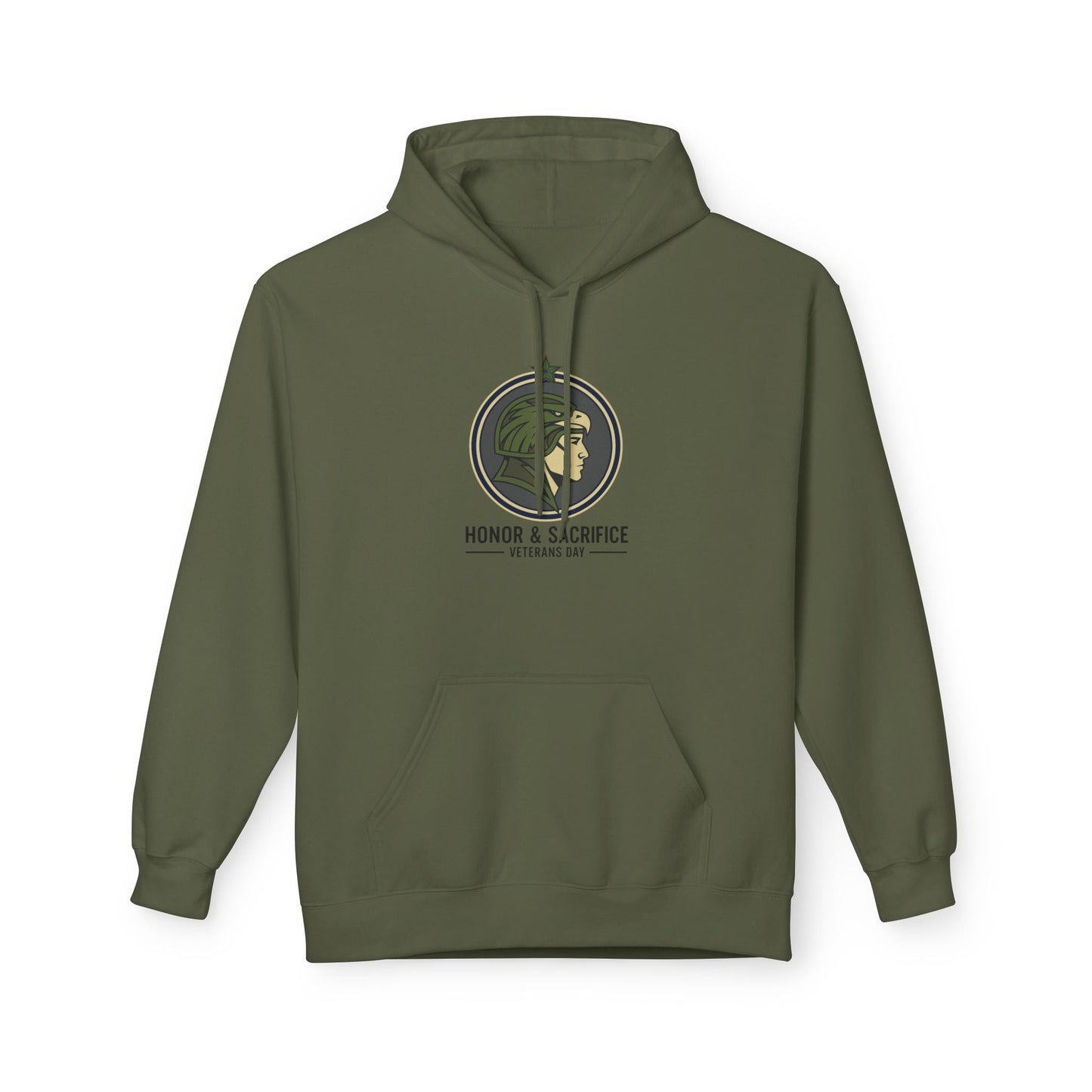 Fleece Hoodie - Honor & Sacrifice Design - Unisex