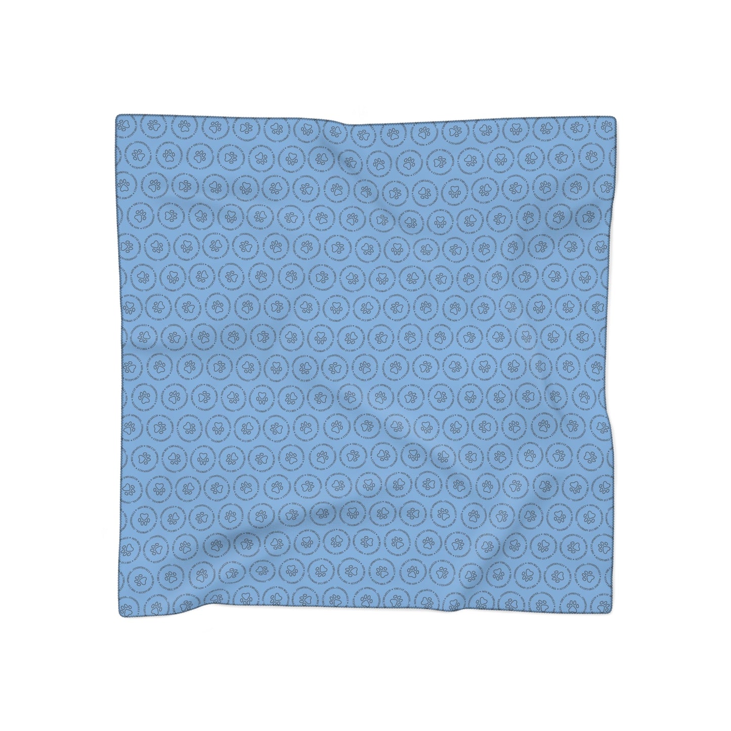 “Approved by the Cat, Conditionally” Poly Scarf | Lightweight Statement Scarf