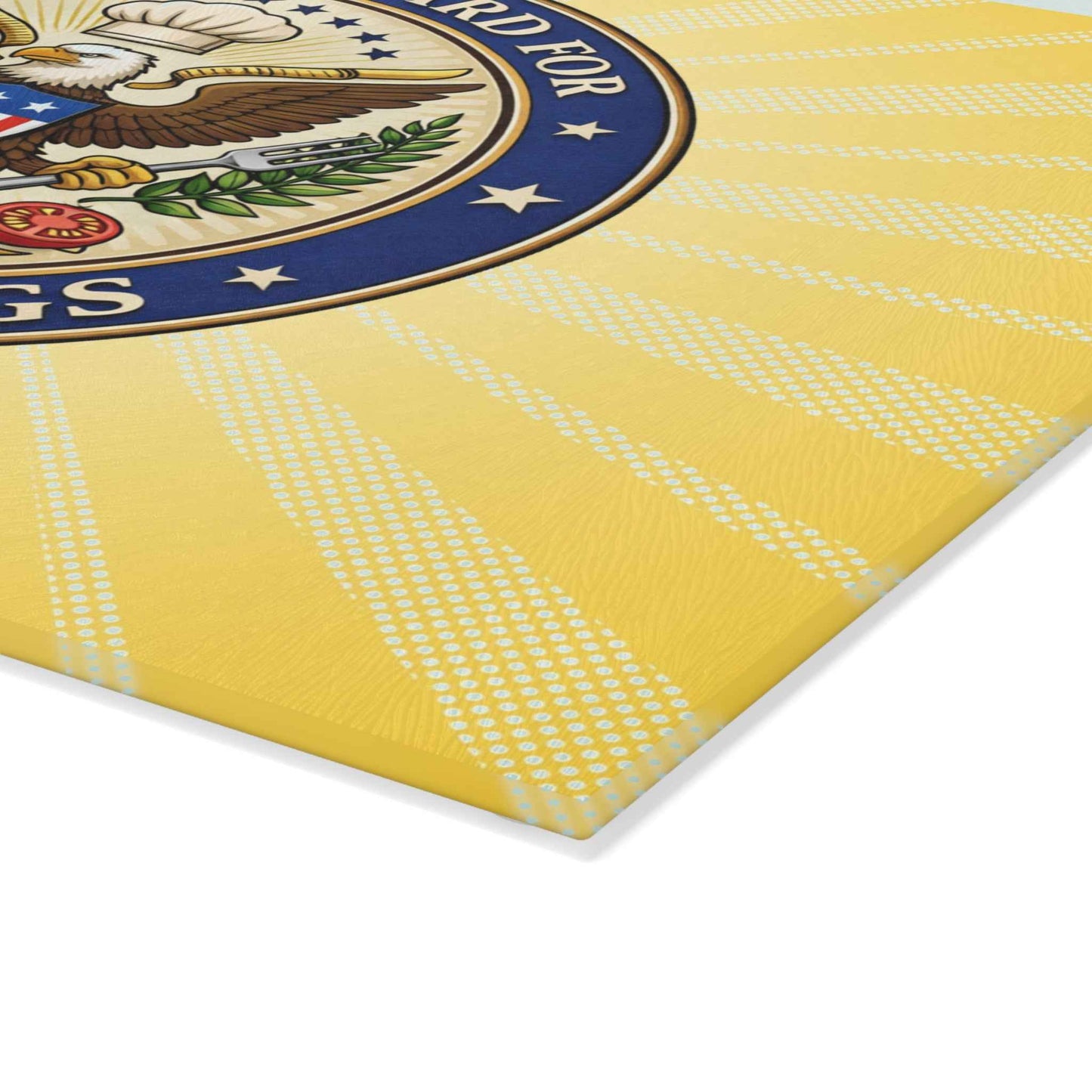 “Cutting Board for Cutting Things” Glass Board — Sliceus Maximus Edition