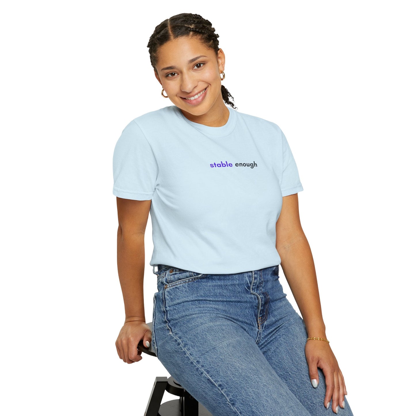 Stable Enough Epilepsy Awareness T-Shirt | Minimal Awareness Tee