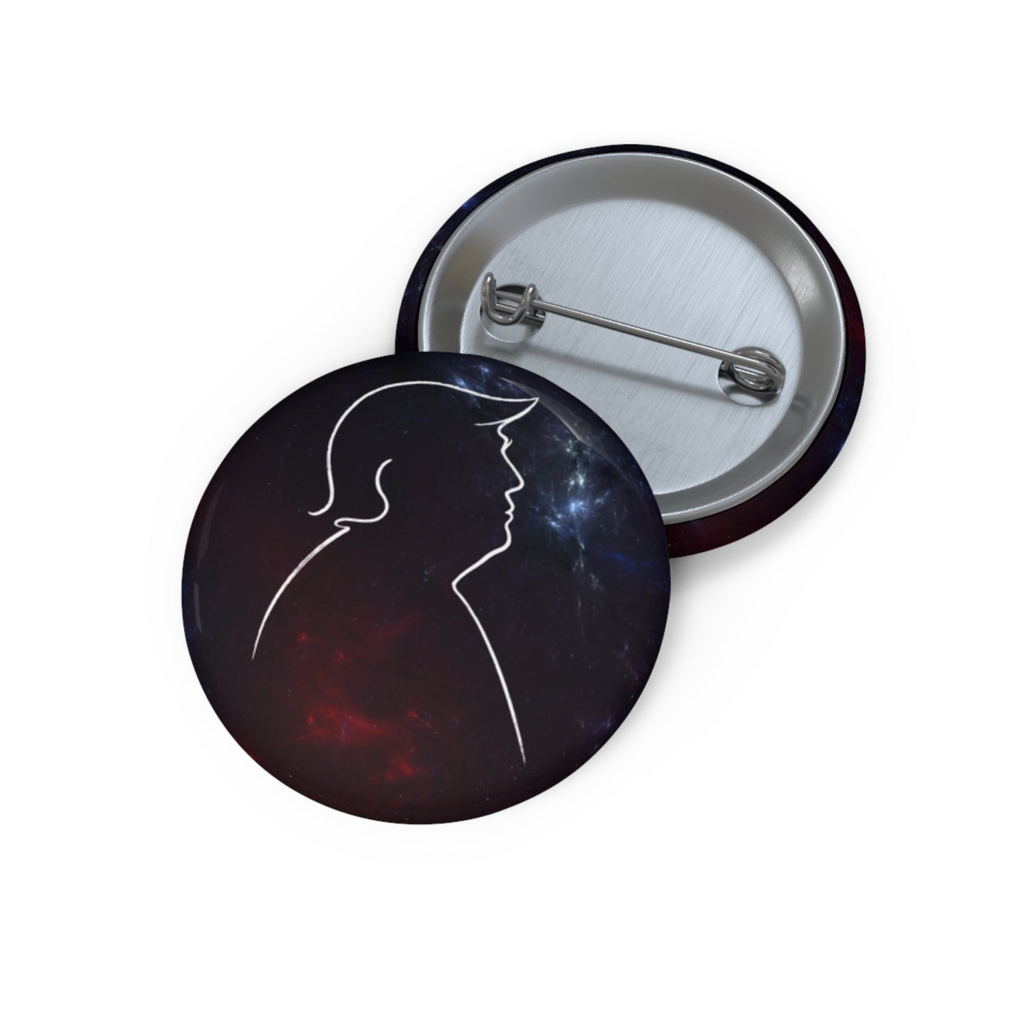 Cosmic Silhouette Pinback Button