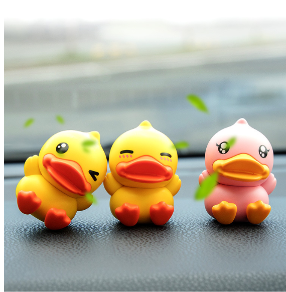Cute Cartoon Yellow Duck Car Air Freshener for Vent