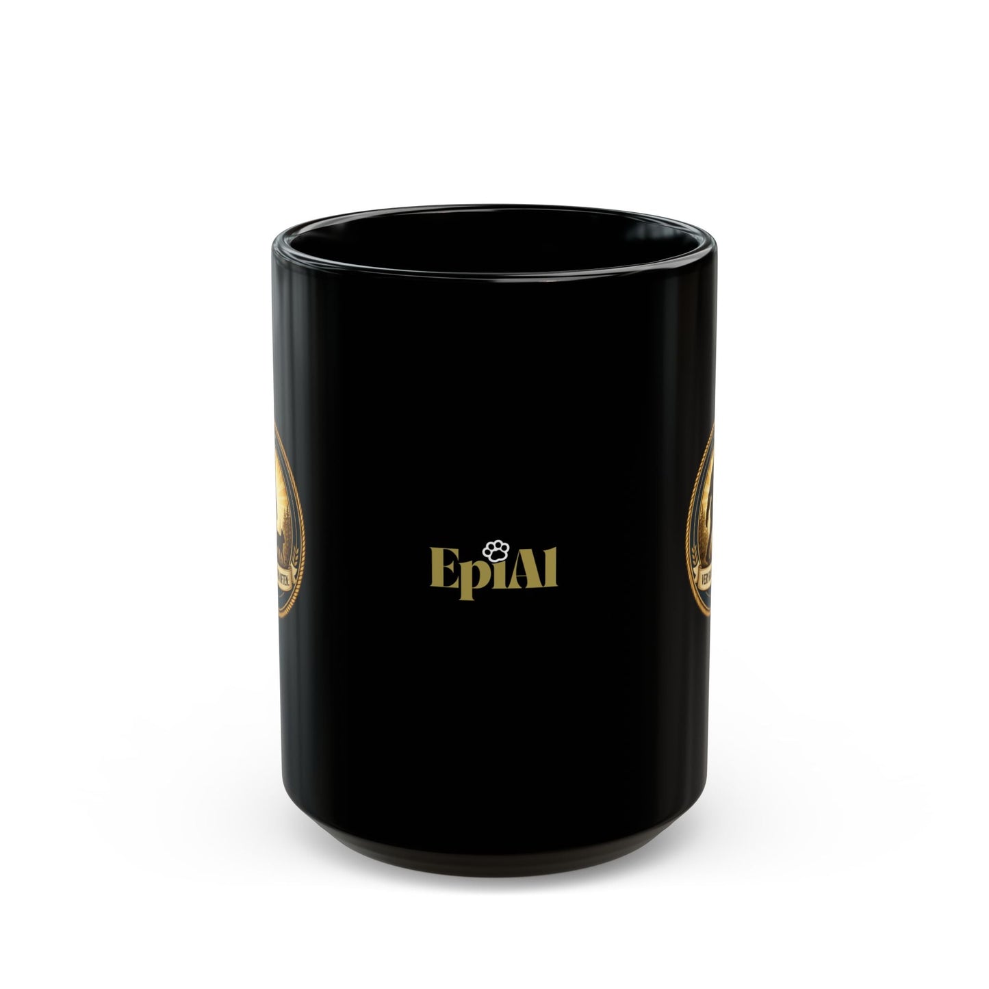 Very Rare. Seen Often. Black Ceramic Coffee Mug