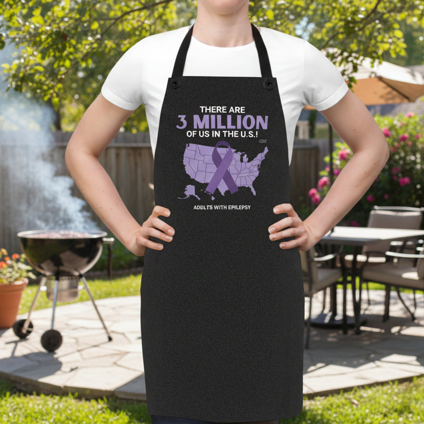 3 Million Strong Griller Apron – Epilepsy Awareness BBQ Apron
