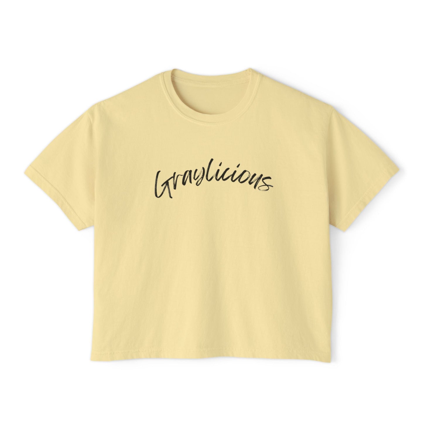 Women's Boxy Tee " Graylicious"