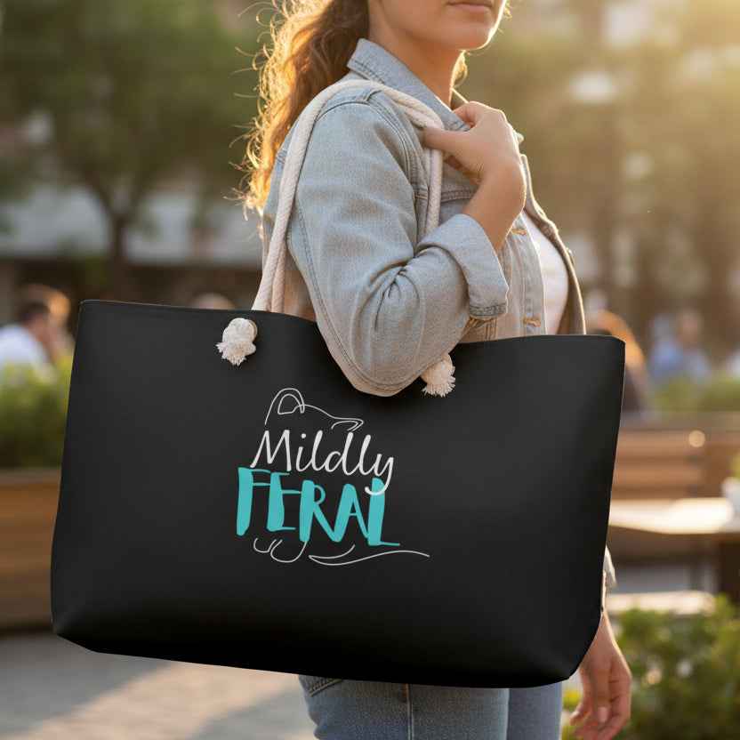 Mildly Feral Weekender Bag — Packed With Intent (and Opinions)