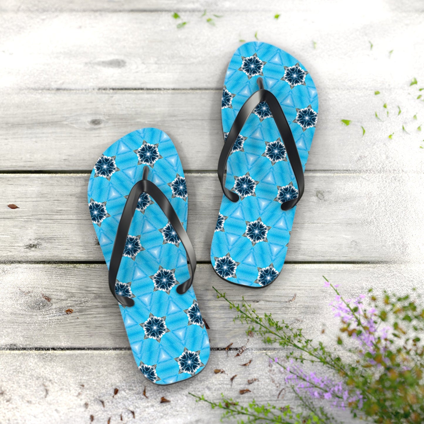 Blue Diamond Flip Flops for Women
