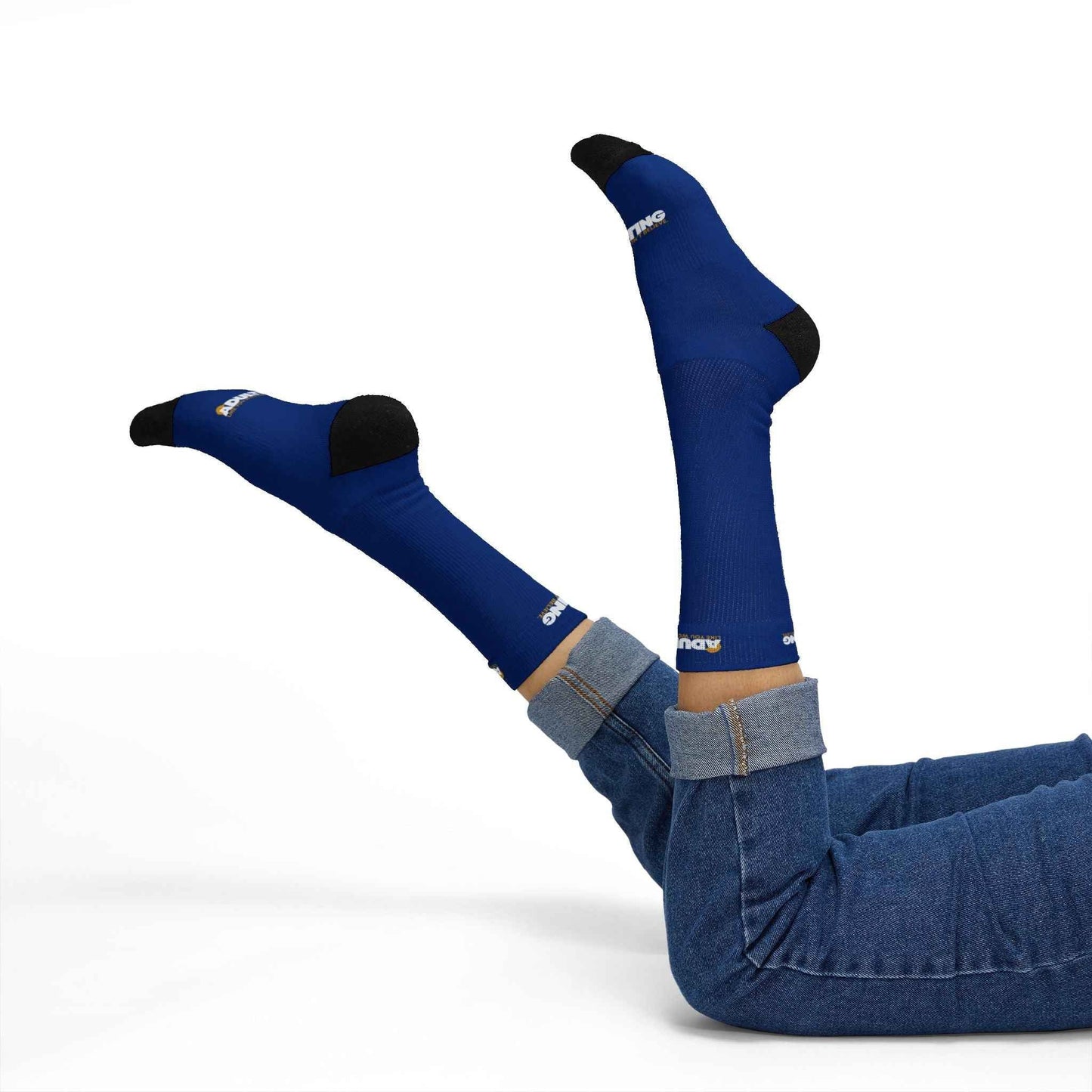 Adulting Like You Wouldn’t Believe Political Parody Crew Socks