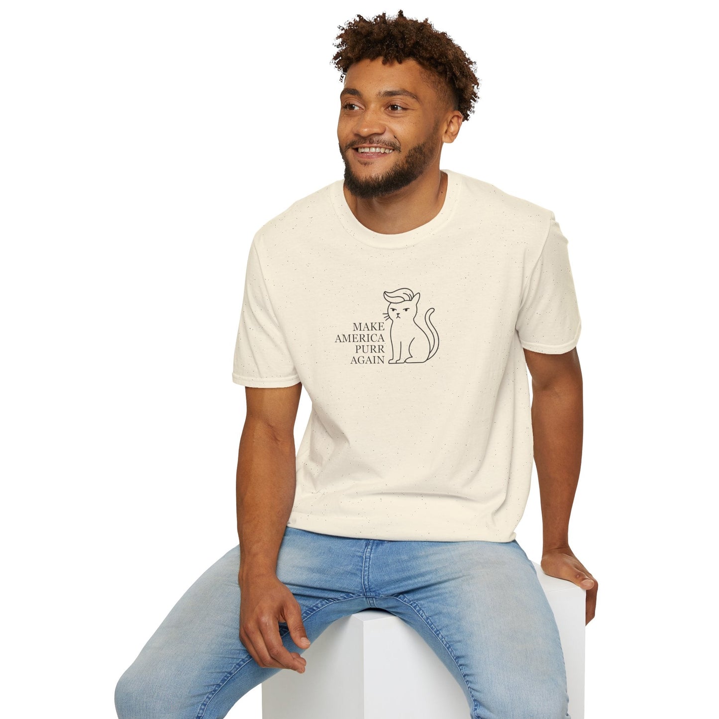 Make America Purr Again T-Shirt – Funny Cat Parody Tee