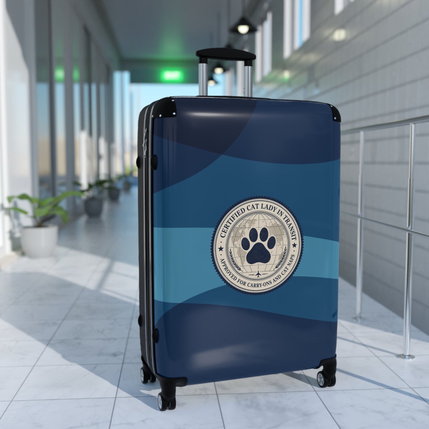 Certified Cat Lady in Transit – Hard-Shell Suitcase