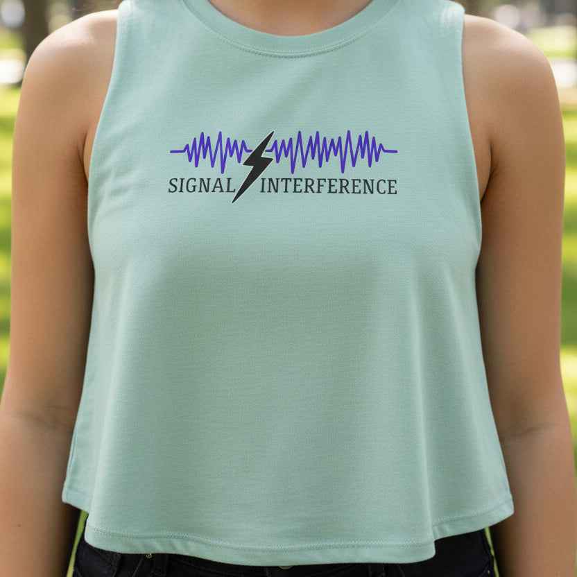 Signal Interference Crop Tank – Neurostatic Edition