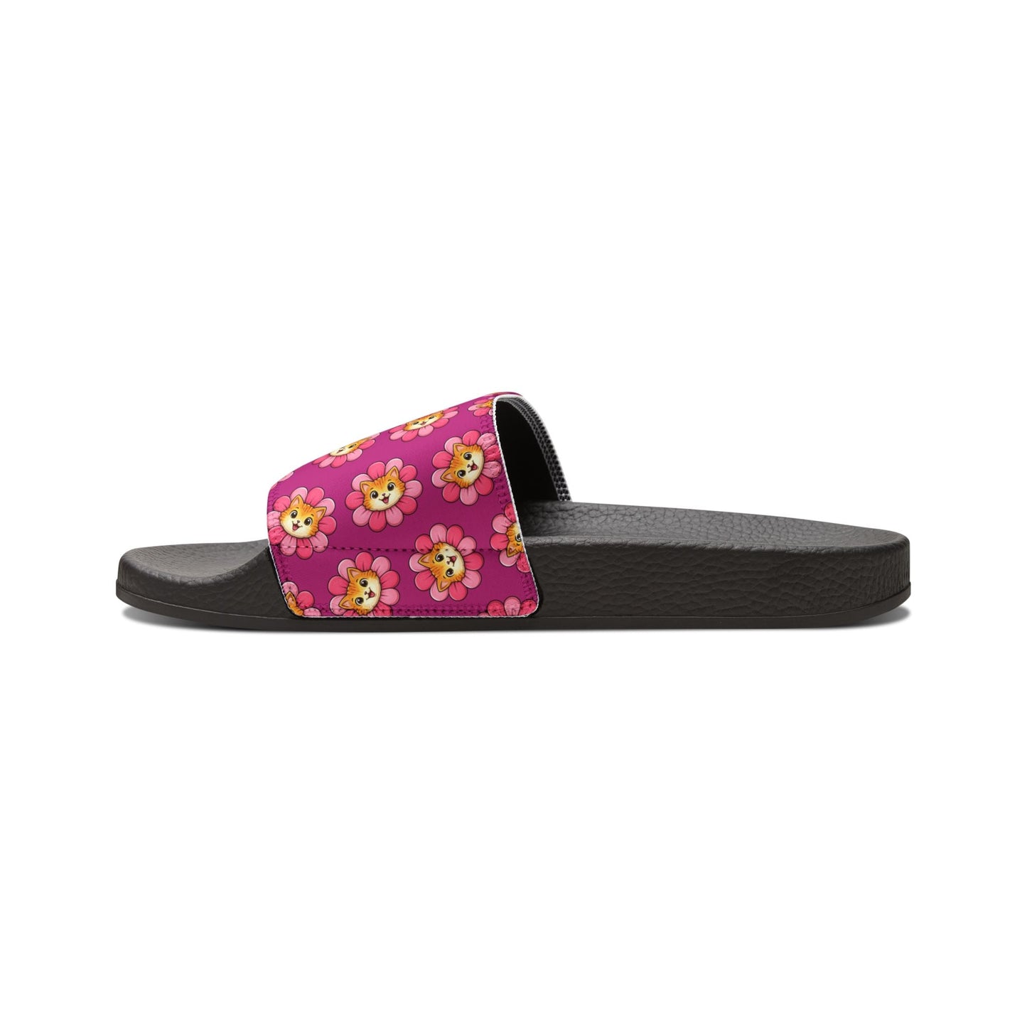 Floral Cat Slide Sandals — Sunshine With Opinions Edition