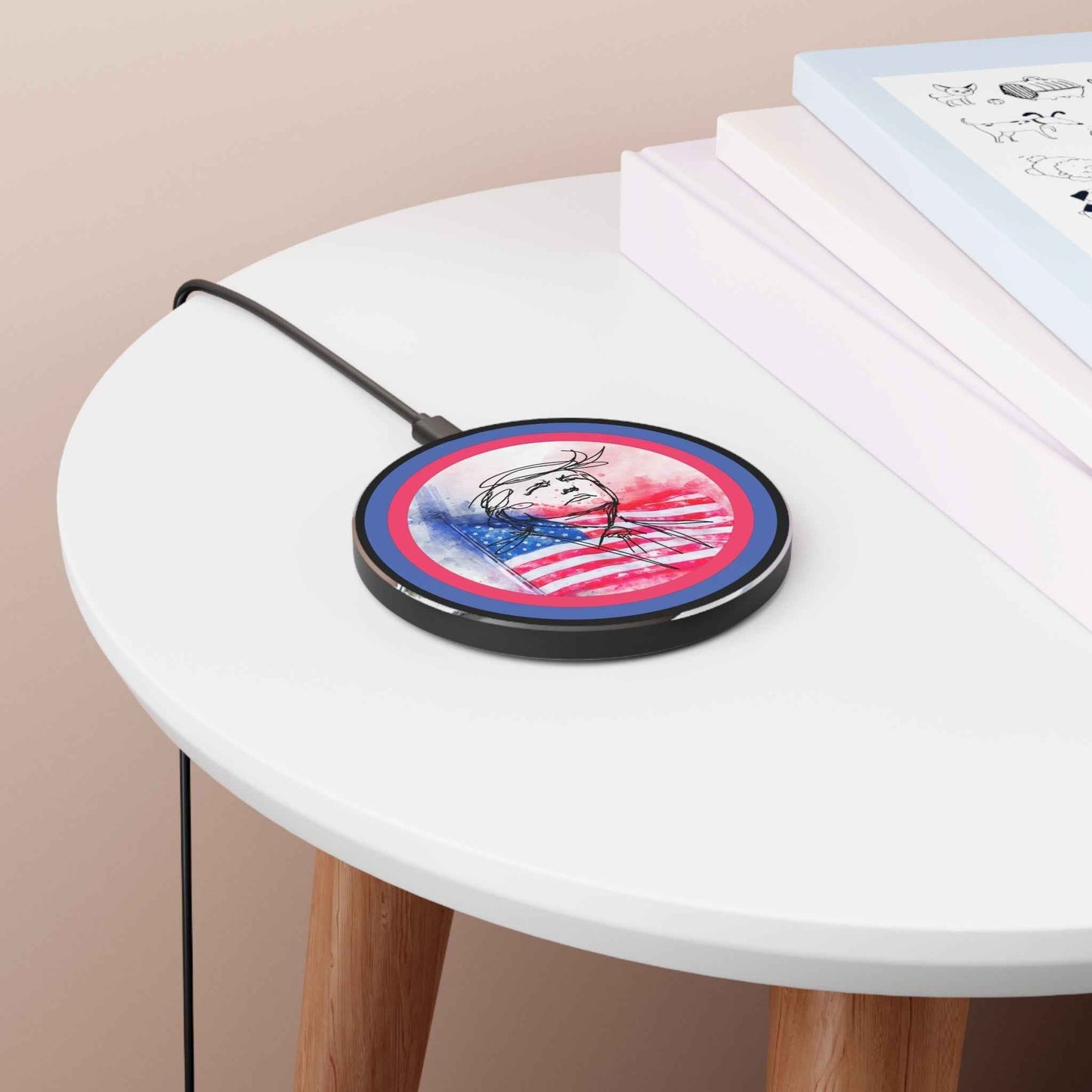 Swoop Guy Patriotic Wireless Charger | American Flag Phone Charger