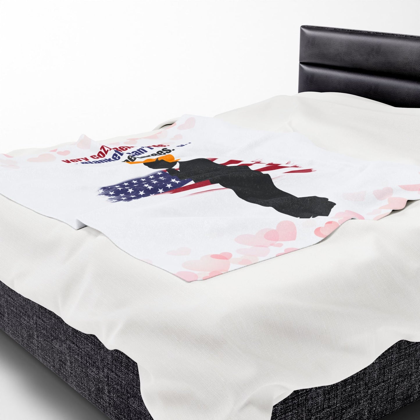 Very Cozy. Believe Me. Political Parody Velveteen Blanket