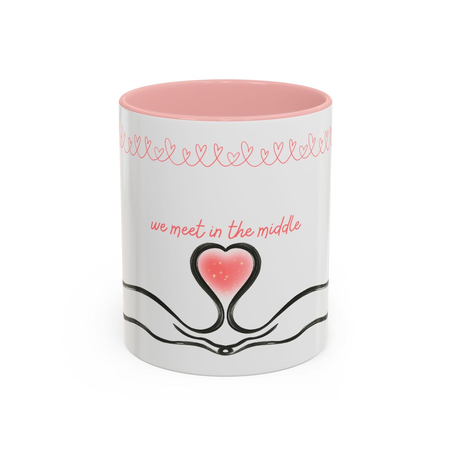 We Meet in the Middle Cat Wraparound Coffee Mug