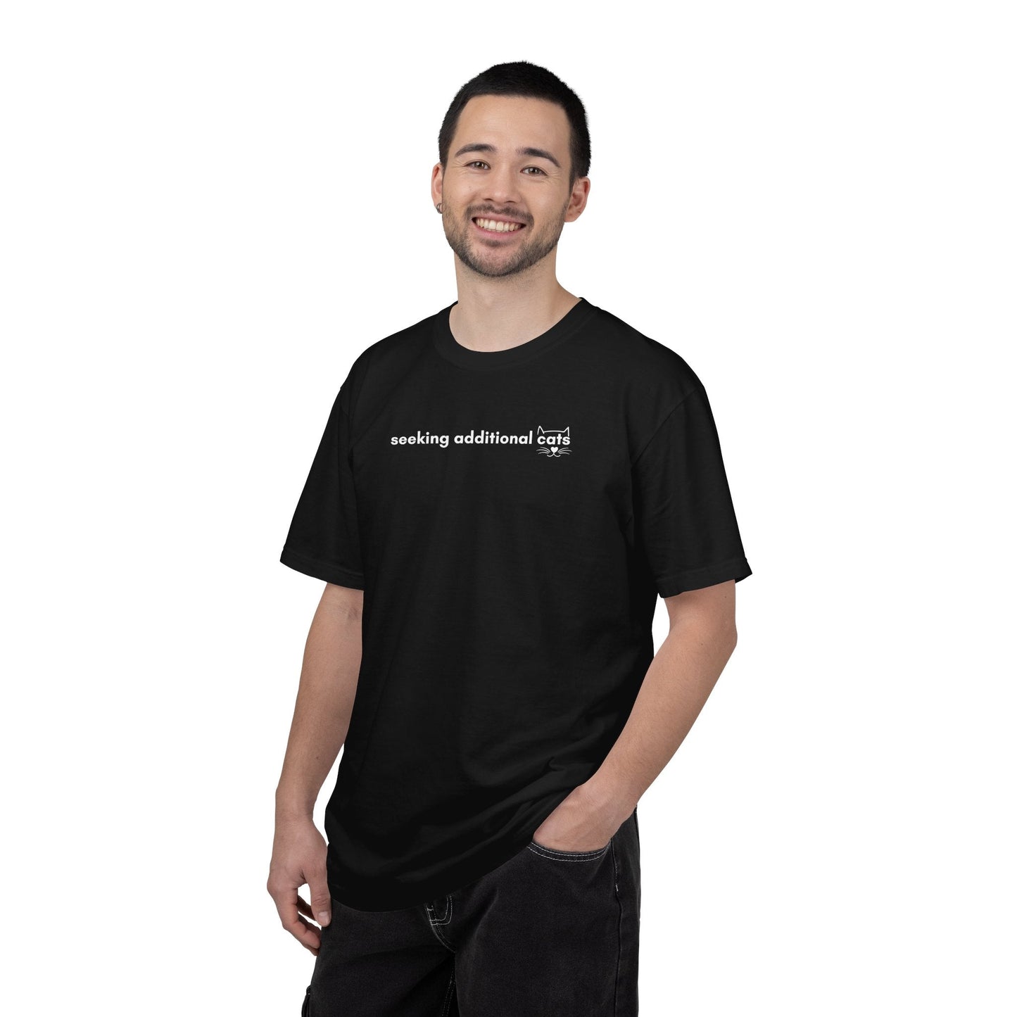 Seeking Additional Cats T-Shirt | Cat Lover Minimal Tee