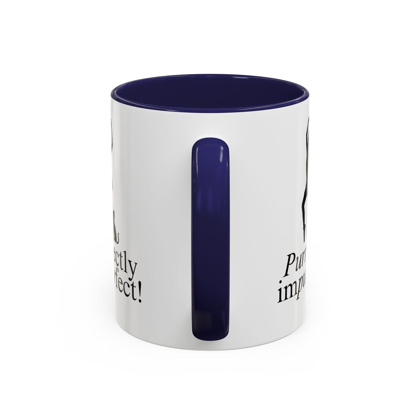 Purrfectly Impurrfect Accent Coffee Mug (11, 15oz)