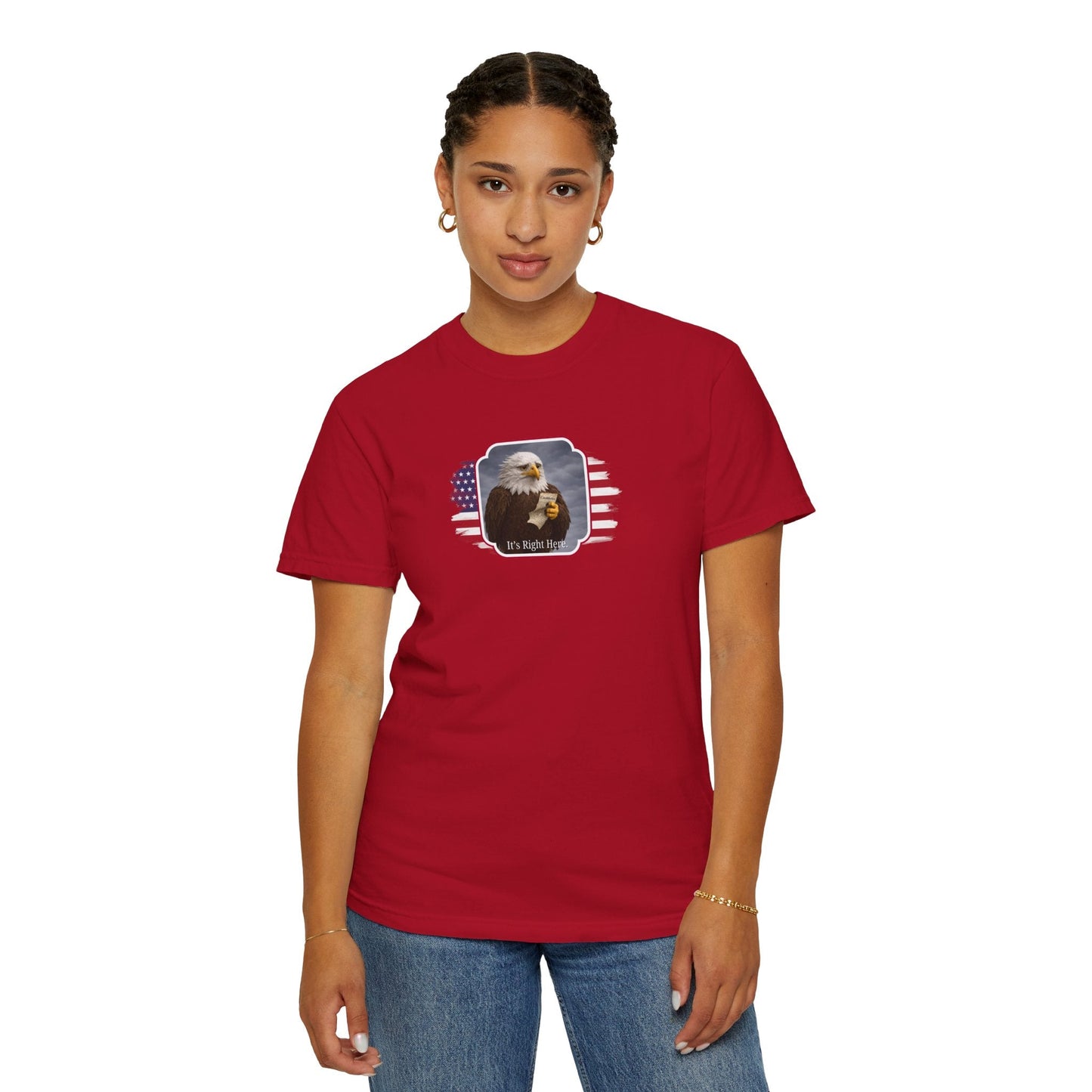 “It’s Right Here” Political Parody T-Shirt