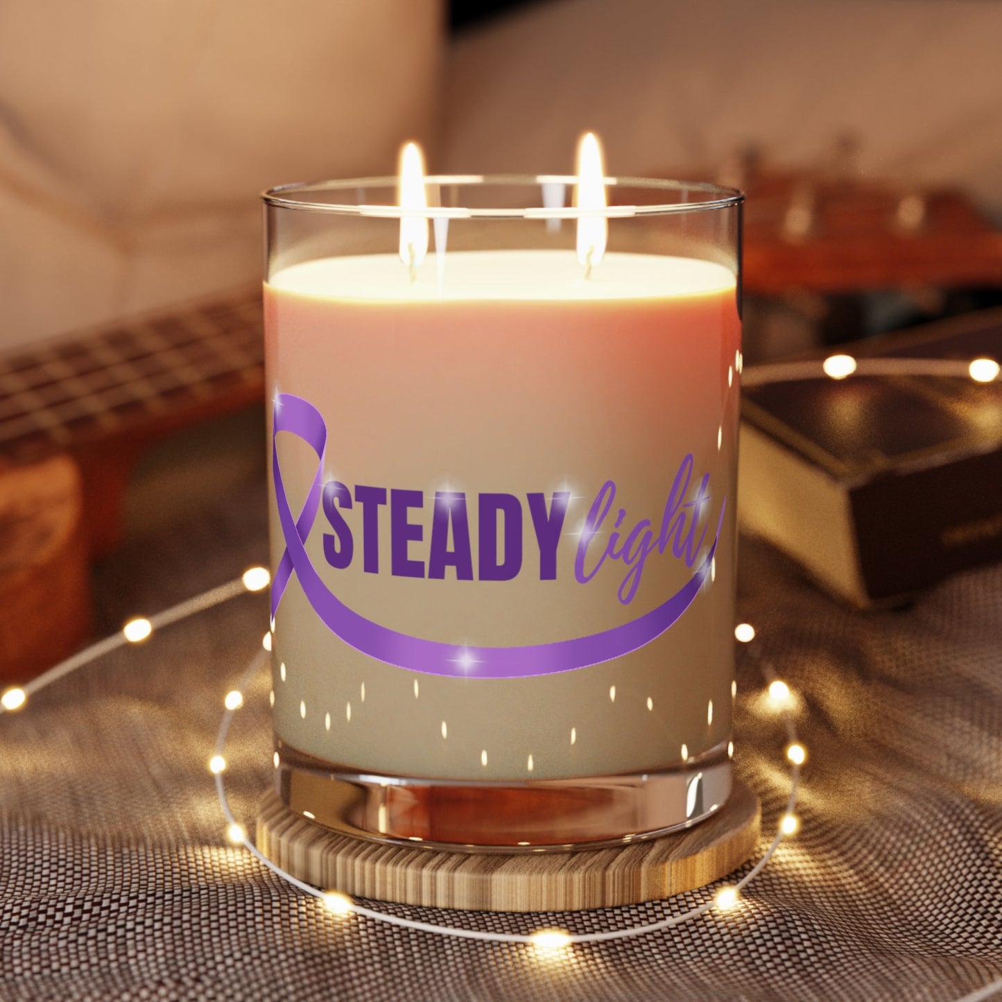 Steady Light Epilepsy Awareness Candle